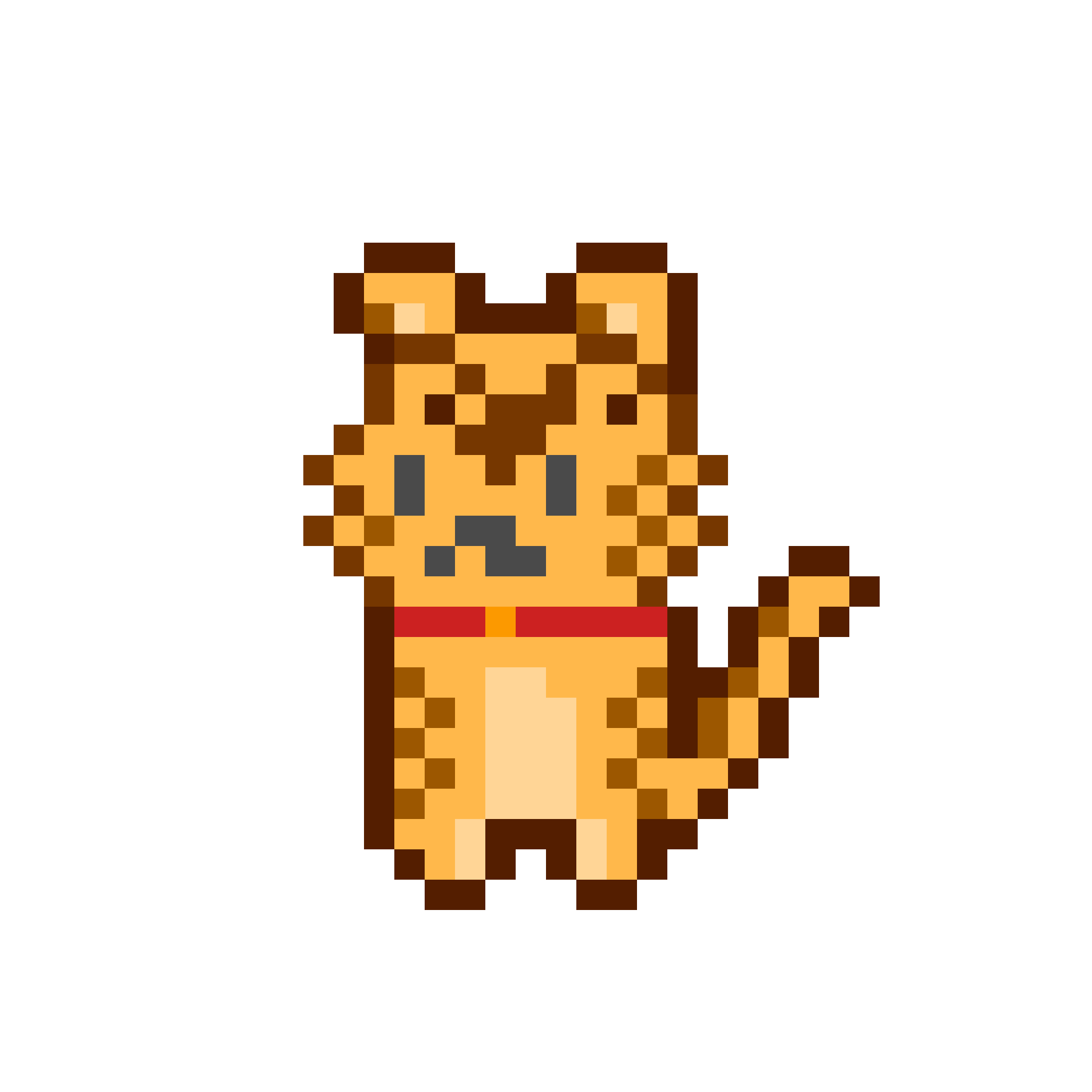 歩くねこのドットアニメーション